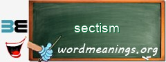 WordMeaning blackboard for sectism